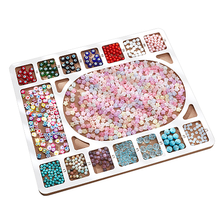 Wooden Bead Design Boards WOOD-WH0042-26C-1