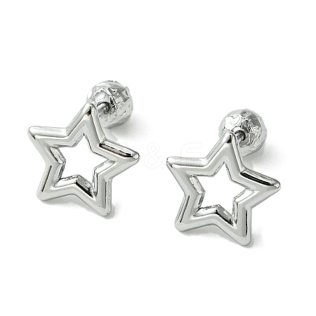 304 Stainless Steel Ear Studs EJEW-Q801-06P-1
