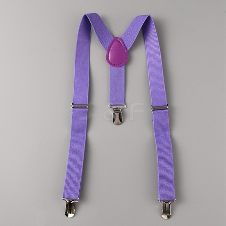 Adjustable Polyester Y-Shaped Heavy Duty Suspenders AJEW-WH0307-23O-1