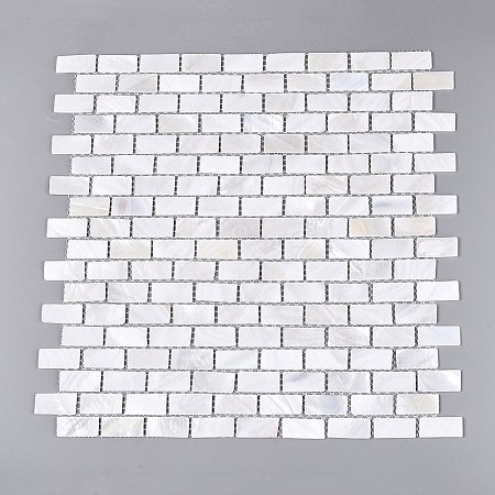 Natural Freshwater Shell Mosaic Tile Cabochons SHEL-Q029-07-1