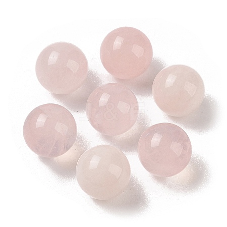 Natural Rose Quartz No Hole Sphere Beads G-K353-04A-01-1