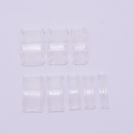 8Pcs 8 Sizes Resin Invisible Ring Size Adjuster FIND-WH0063-24-1