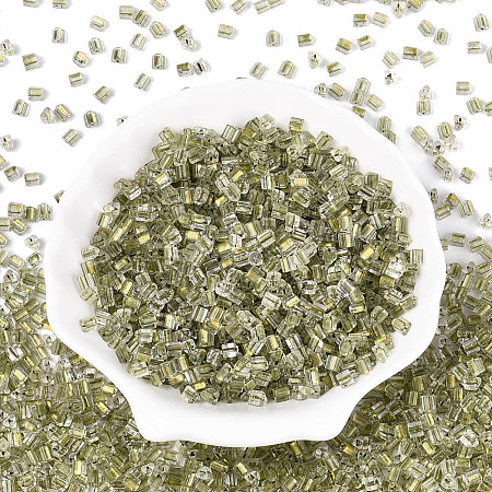 Transparent Inside Colours Glass Seed Beads SEED-T007-13O-1