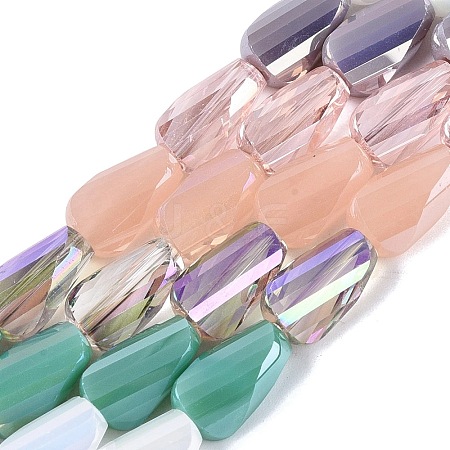Electroplate Mixed Styles Glass Beads Strands EGLA-N022-10B-A02-1