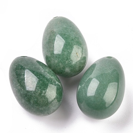 Natural Green Aventurine Pendants G-P438-E-02-1