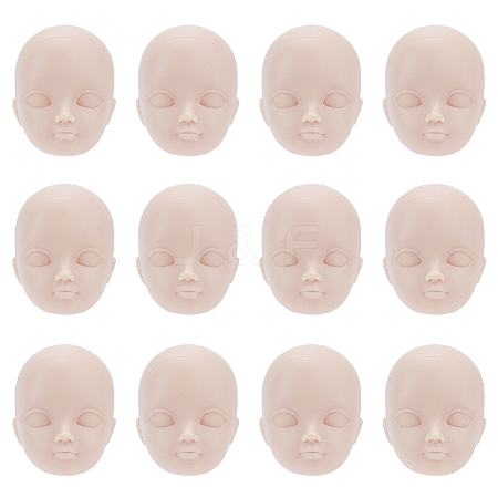 Rubber Craft Doll Head DIY-WH0671-035-1