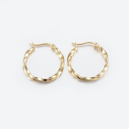 304 Stainless Steel Hoop Earrings EJEW-G239-33A-1