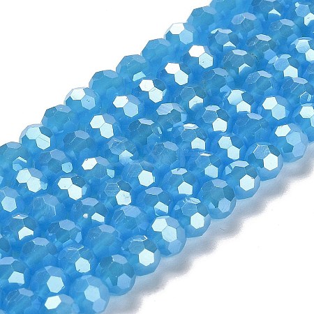 Electroplate Glass Beads Strands EGLA-A035-J6mm-A07-1