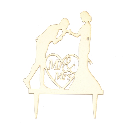 Valentine's Day DIY Acrylic Cake Card Decoration AJEW-WH0248-12A-1