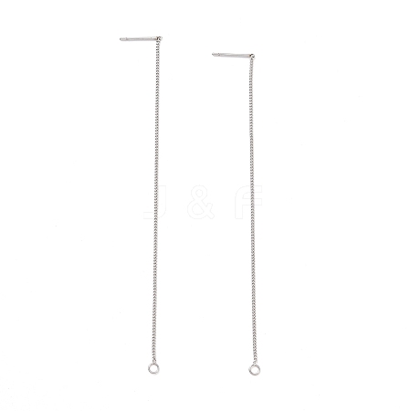 Non-Tarnish 304 Stainless Steel Stud Earring Finding LS-STAS-E161-07P-1