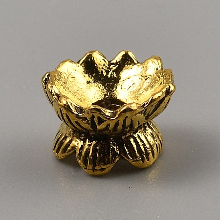 Tibetan Style Alloy Bead Caps FIND-WH0291-08AG-1