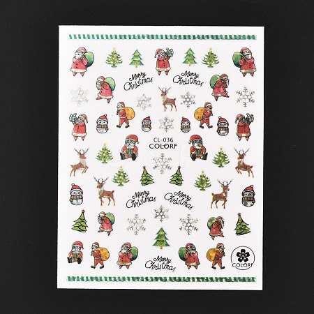 Christmas Theme Self Adhesive Nail Art Stickers MRMJ-A003-01I-1