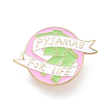 Pyjamas for Life Word Enamel Pin JEWB-O005-N05-1