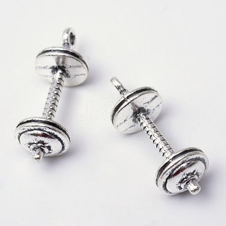 Tibetan Style Alloy Pendants X-TIBEP-S297-34AS-RS-1