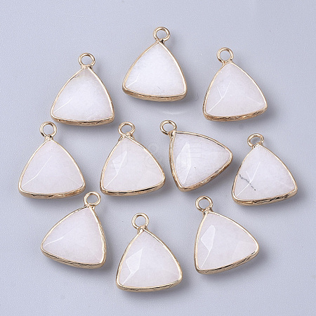 Natural White Jade Pendants G-S359-029F-1