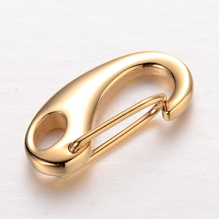 304 Stainless Steel Keychain Clasp Findings LS-STAS-I045-01B-1