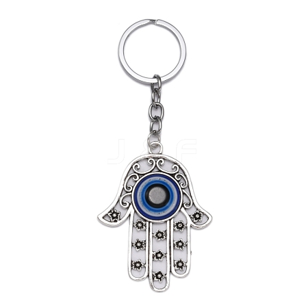 Alloy Pendant Keychains KEYC-WH0027-51-1