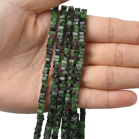 Natural Ruby in Zoisite Beads Strands G-A280-C09-01-1