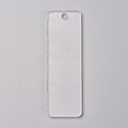 Transparent Blank Acrylic Pendants TACR-WH0002-04-1