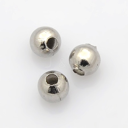 Round 316 Surgical Stainless Steel Spacer Beads X-STAS-N032-02-4mm-1
