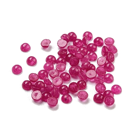 Natural White Jade Dyed Cabochons G-H309-02-03-1