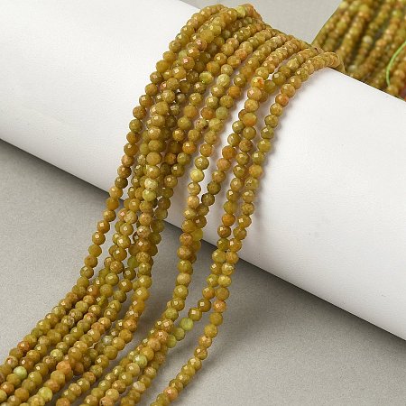 Natural Yellow Green Opal Beads Strands G-D306-A06-2mm-1
