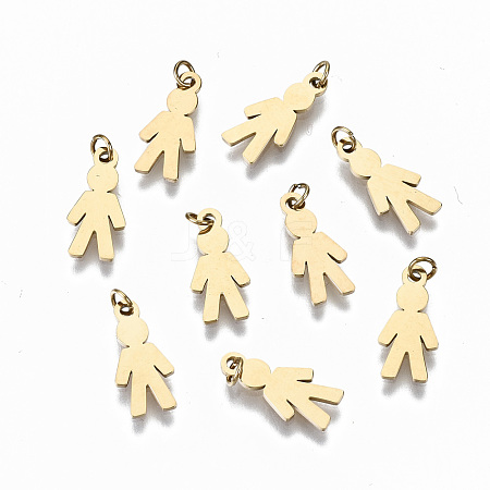 304 Stainless Steel Charms STAS-S116-058G-1