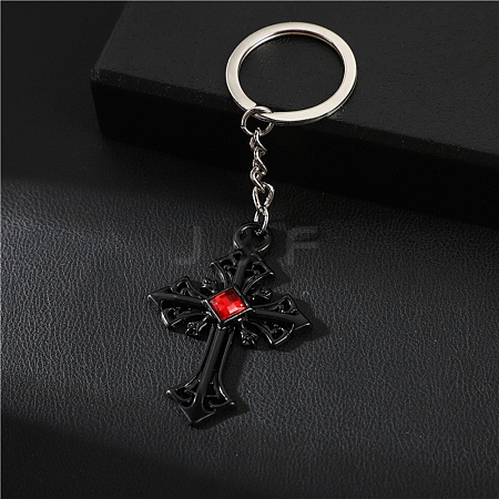 Zinc Alloy Cross Pendant Keychain PW-WG9FFC8-05-1