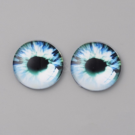 Glass Cabochons LS-GLAA-WH0033-75G-10-1