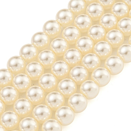 Glass Pearl Beads Strands X-HY-G002-01C-02-1