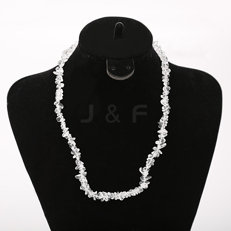 Natural Quartz Crystal Chip Beaded Necklaces for Women FS-WG9F5E2-07-1