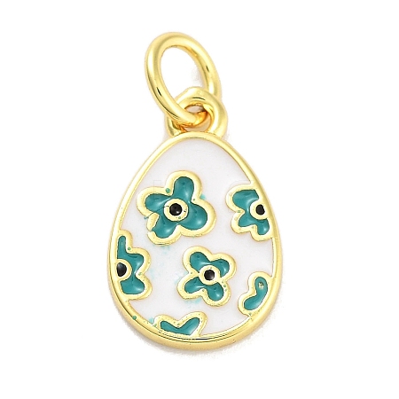 Rack Plating Brass Enamel Charms KK-M293-37G-01-1