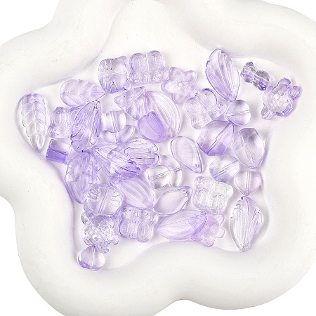 150Pcs Gradient Color Transparent Glass Beads GLAA-YW0004-91D-1