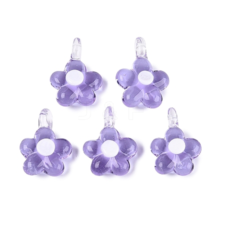 Handmade Lampwork Pendants LAMP-Q039-21H-1
