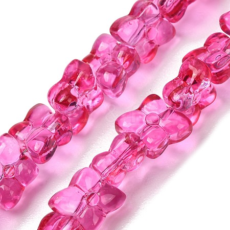 Transparent Glass Beads Strands GL-CBAAE04-01E-1