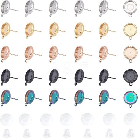 Unicraftale DIY Stud Earring Making Kits DIY-UN0002-28-1