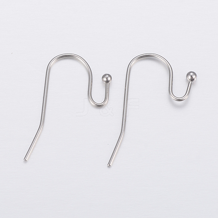 Tarnish Resistant 304 Stainless Steel Earring Hooks X-STAS-H448-01P-1