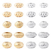 20Pcs 10 Styles 304 Stainless Steel Corrugated Beads STAS-TA0003-14-1