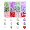 210Pcs 12 Styles Transparent Crackle Acrylic Beads DACR-YW0001-02-1
