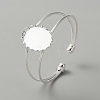 Alloy Double Wire Cuff Bangle Makings FIND-WH0126-156P-3