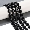 Natural Black Onyx(Dyed & Heated) Beads Strands G-C116-A73-01-1