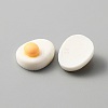Egg Theme Opaque Resin Cabochons CRES-WH0010-035C-1