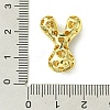 Rack Plating Brass Cubic Zirconia Pendants KK-S378-02G-Y-3