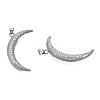 Brass Micro Pave Clear Cubic Zirconia Pendants KK-N227-140P-3