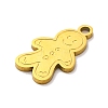 Christmas Theme 201 Stainless Steel Charms STAS-Q015-13G-04-2