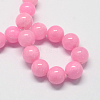 Natural Dyed Yellow Jade Gemstone Bead Strands X-G-R271-10mm-Y02-3