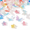 40Pcs 8 Styles Opaque & Transparent Cellulose Acetate Beads RESI-TA0003-51-3