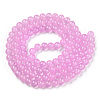 Baking Paint Imitation Jade Glass Round Bead Strands X1-DGLA-Q021-8mm-57A-2