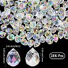 2 Strands Electroplate Glass Beads Strands EGLA-PA0001-01C-2