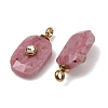 Natural Rhodonite Faceted Pendants GG-CBA38A9-03G-03-3